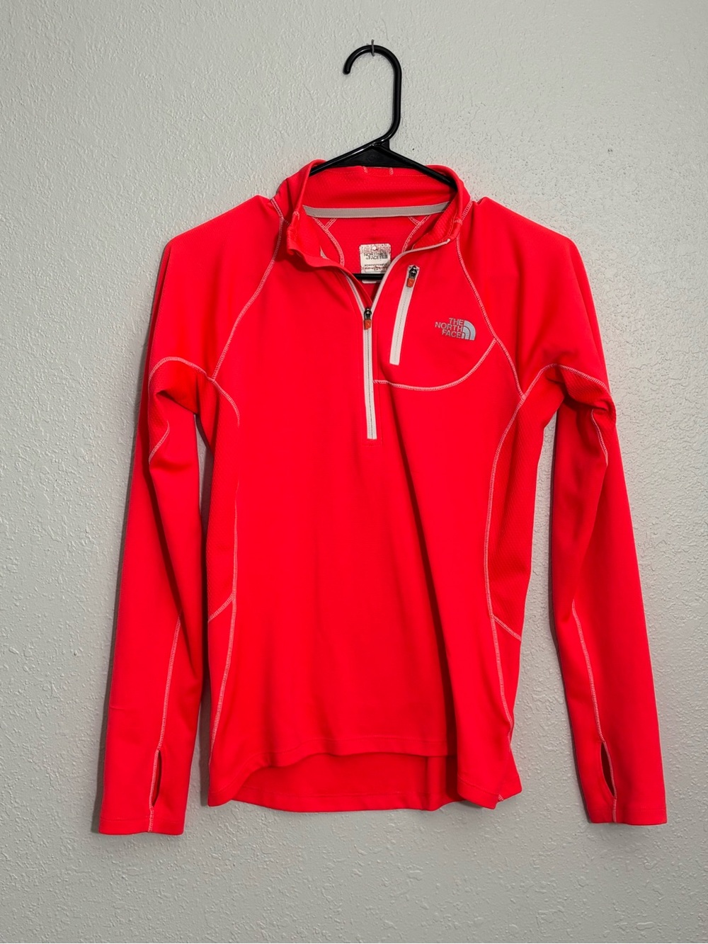 The North Face Bright Coral Women's Quarter-Zip Pullover